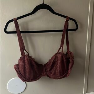 Auden Red Lace Underwire Bra
